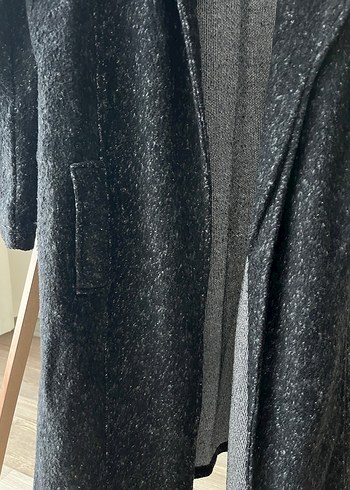 Füme Kalın Cepli Uzun Kaban - Görsel 2