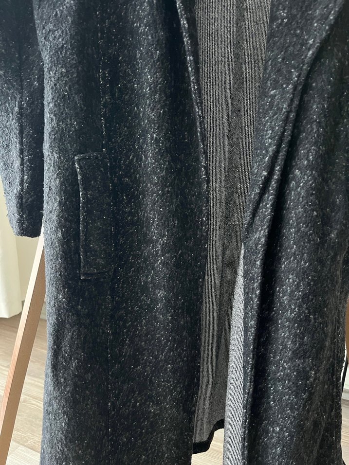 Füme Kalın Cepli Uzun Kaban - Görsel 2