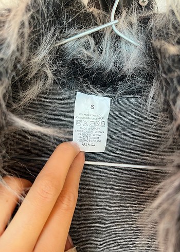 Gri Kürklü Düğme Detaylı Kadın Yelek - Görsel 4