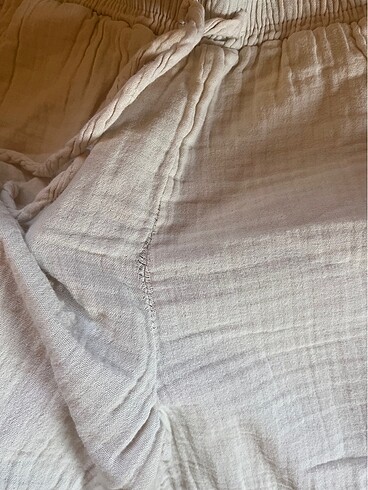 Pamuk Beyaz Şort - Görsel 5