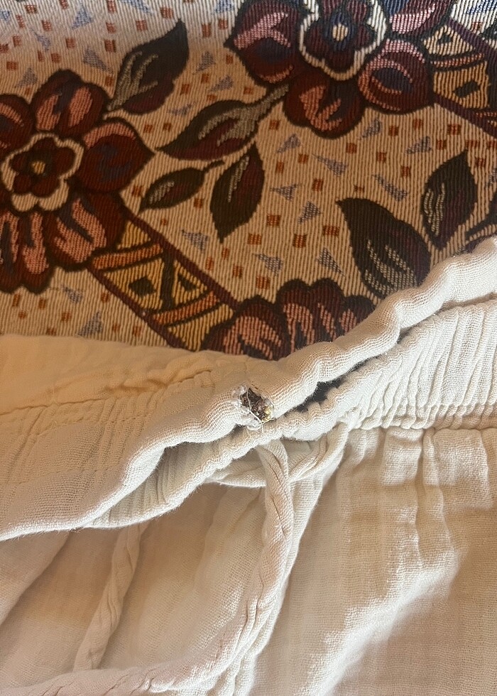 Pamuk Beyaz Şort - Görsel 4