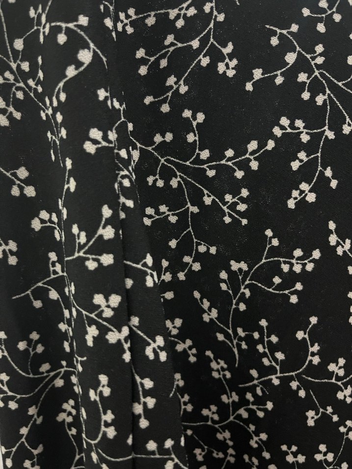 Desenli Siyah Uzun Hamile Eteği - Görsel 2