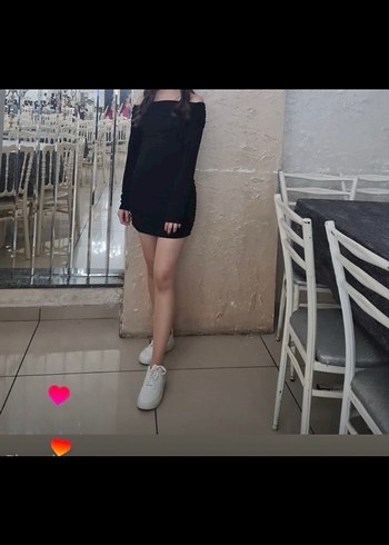 Uzun Siyah Drapeli Kadın Abiye Elbise - Görsel 4