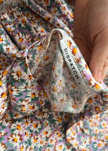 Çiçek Desenli Volanlı Midi Etek - Görsel 3