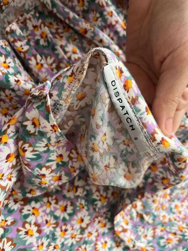 Çiçek Desenli Volanlı Midi Etek - Görsel 3