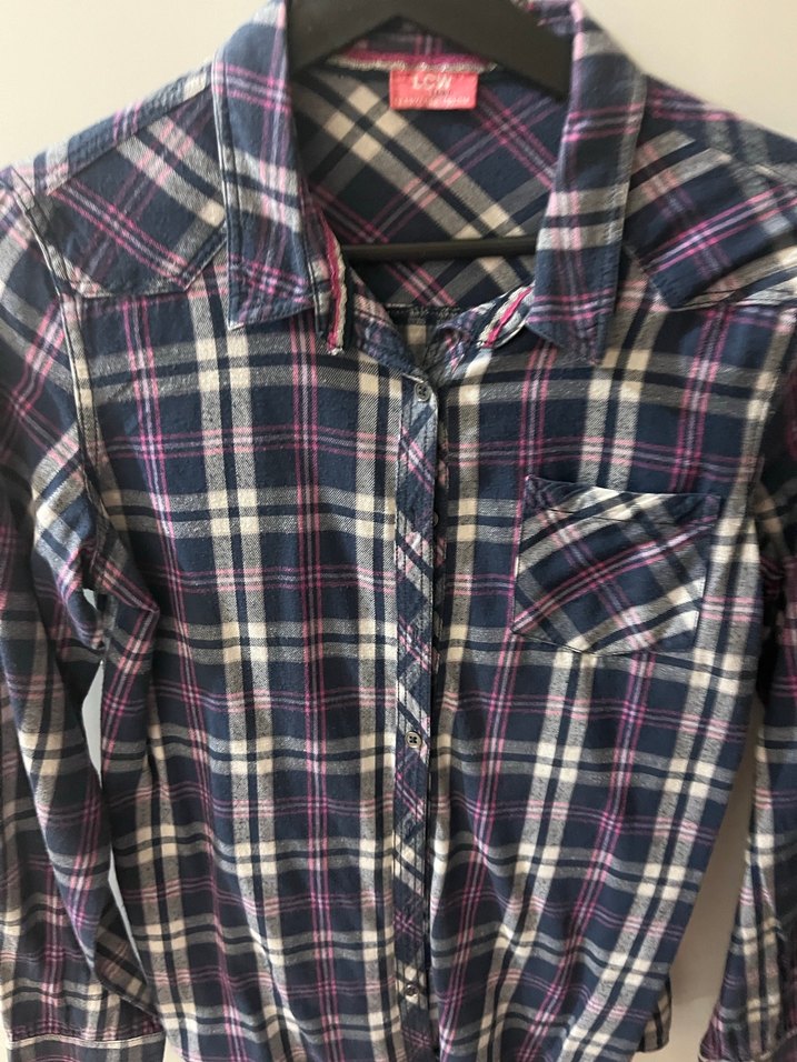 Düğmeli Uzun Kollu Kadın Pamuklu Gömlek - Görsel 2