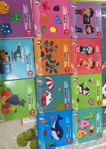 Çocuklar için 1+ Yaş Eğitici Kitap Seti