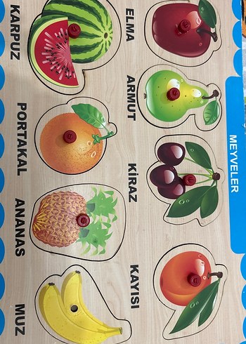 Çok Renkli Meyve Eğitici Oyuncak