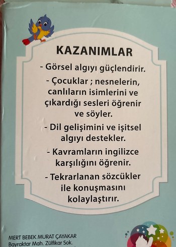 Fisher Price Türkçe-İngilizce Resimli Ses-Kavram Kartları