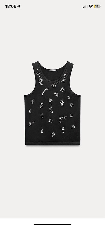 Zara taşlı bluz