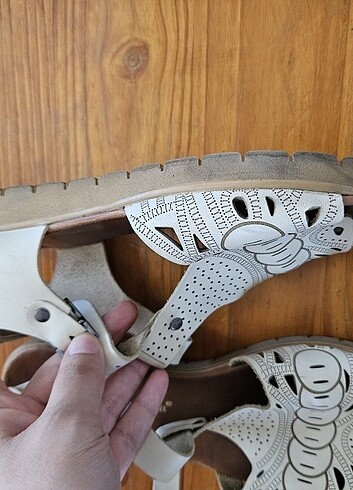 38 Beden beyaz Renk Orjinal mammamia sandalet
