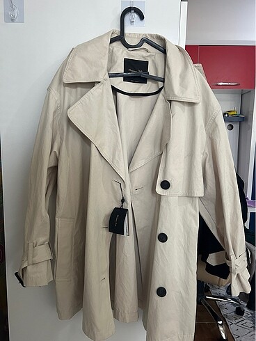 Massimo dutti trençkot yağmurluk etiketli sıfır ürün