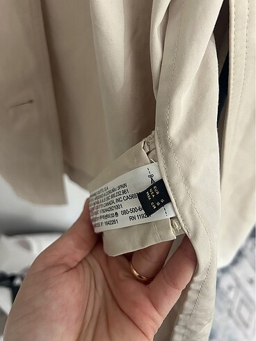 s Beden Massimo dutti trençkot yağmurluk etiketli sıfır ürün