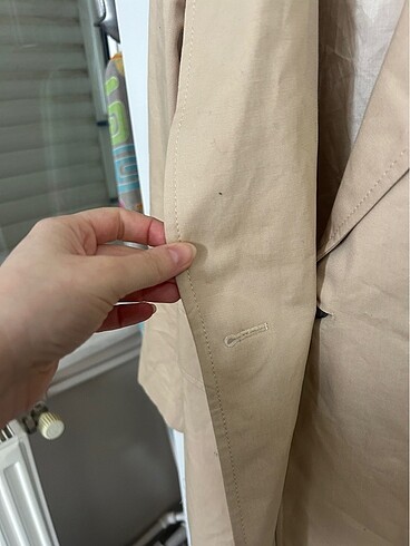 m Beden ten rengi Renk Massimo dutti etiketli ceket trençkot