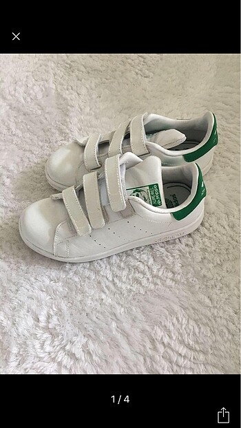 33 Beden beyaz Renk Çocuk Adidas spor ayakkabı