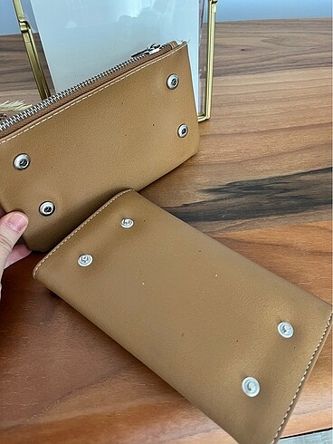 Beden Çıt çıtlı taba cüzdan