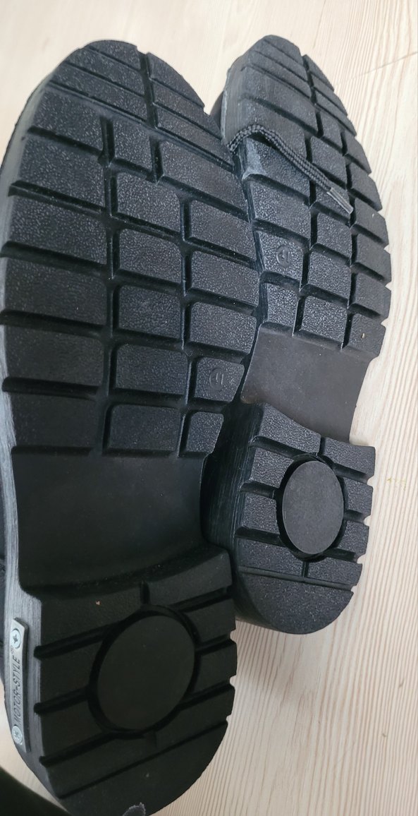 Siyah Erkek Biker Botları, Tokalı, Kauçuk - Görsel 4