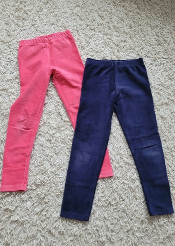 Kız Çocuk Renkli Elastik Tayt - Görsel 2