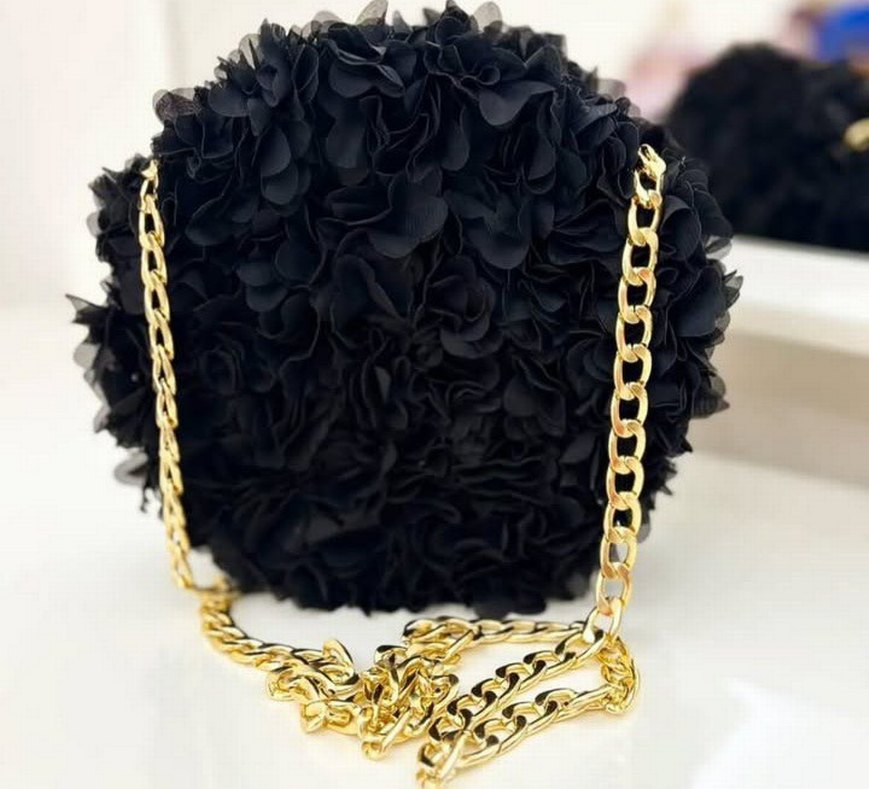 Renkli İşlemeli Fırfırlı Kadın Çanta - Görsel 2