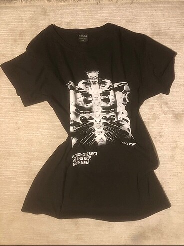 Monster High Siyah baskılı gotik tshirt ^