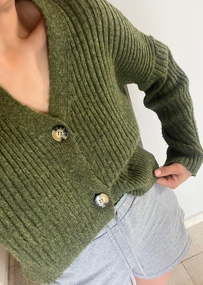 Crop hırka - Görsel 4