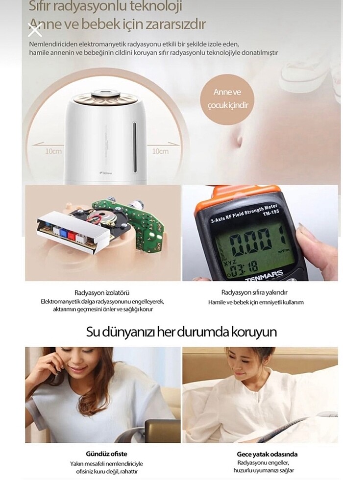 Deerma Hava nemlendirici - Görsel 4