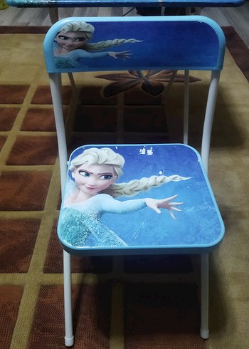 Beden mavi Renk Pastel Mavi Çocuk Sandalyesi Frozen Temalı