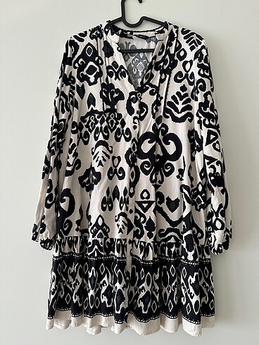 Zara Zara desenli mini elbise