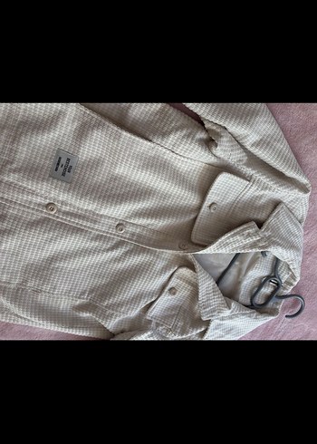 Bej Düğmeli erkek kadın  Ceket gömlek İçi pelus - Görsel 6