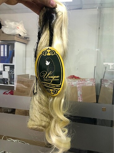 Platin gerçek saç 145 gramdır