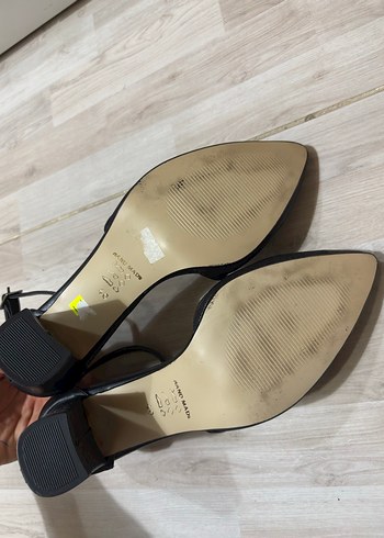 Temiz 1 kere giyildi deri topuklu ayakkabı - Görsel 3