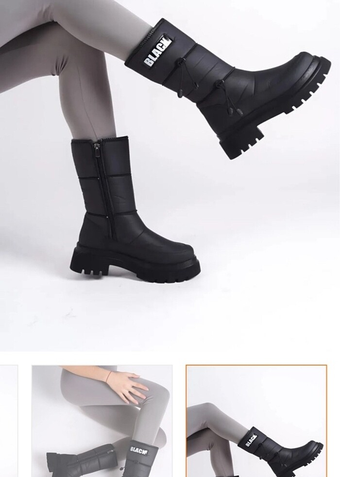 Su geçirmez kaymaz taban kar botu - Görsel 5