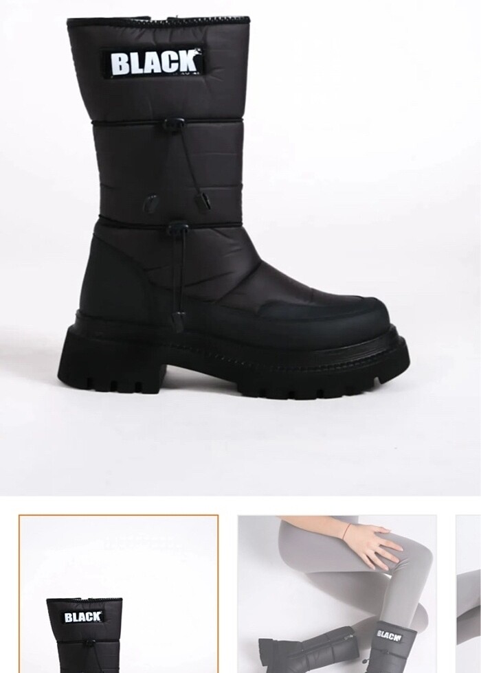 Su geçirmez kaymaz taban kar botu - Görsel 3