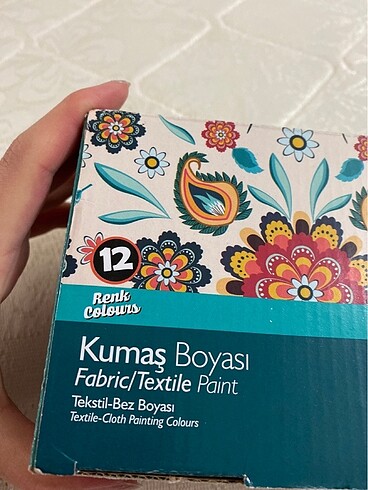 Beden Renk Kumaş boyası 12 set