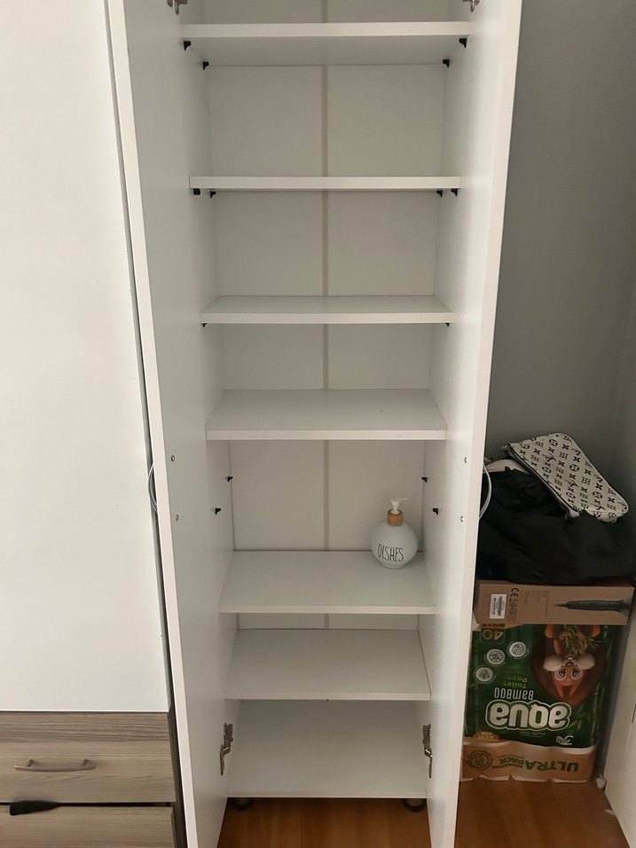 Beyaz  kiler dolabı - Görsel 2