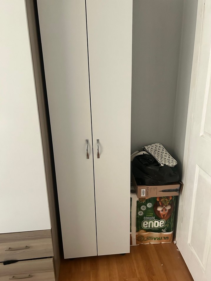 Beyaz  kiler dolabı - Görsel 3