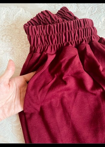 Bordo Kadın Uzun Kollu Salaş Eşofman Takımı - Görsel 5