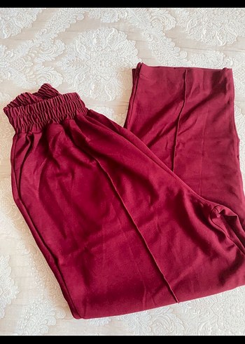 Bordo Kadın Uzun Kollu Salaş Eşofman Takımı - Görsel 3