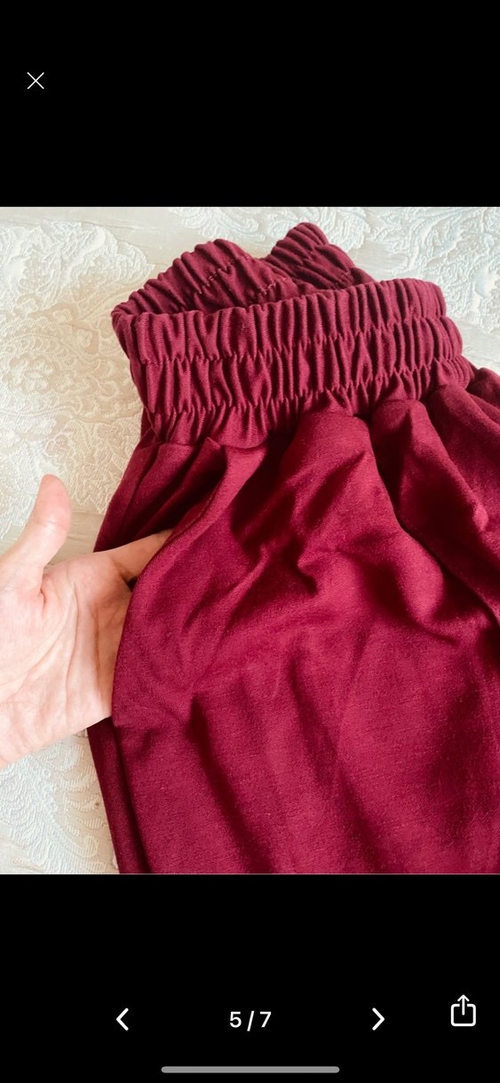 Bordo Kadın Uzun Kollu Salaş Eşofman Takımı - Görsel 5