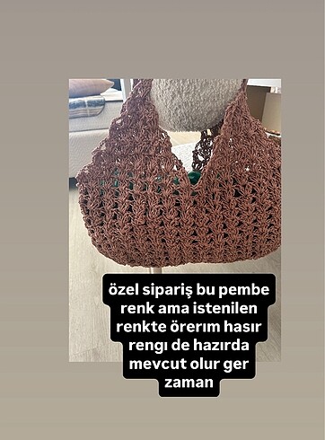 Diğer oysho model el örgüsü çanta