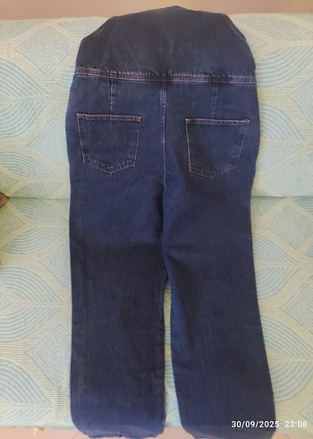 28 Beden Kadın Lacivert Denim Tulum