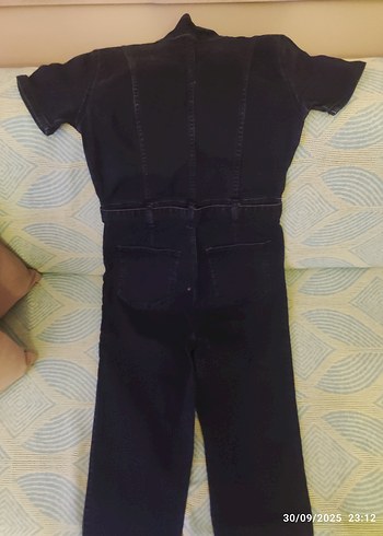 Kemerli larcivert denim tulim
