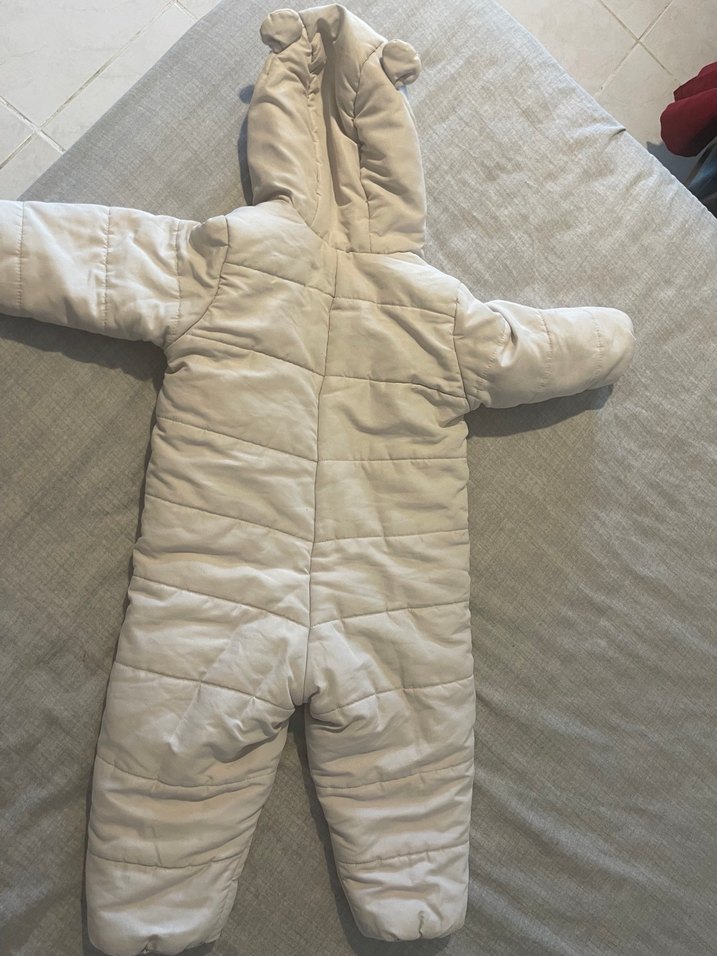 Bej renk bebek astronot tulum - Görsel 5