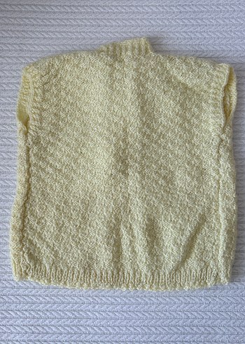 Kız Çocuk Sarı Triko Panço - Görsel 3