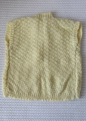 Kız Çocuk Sarı Triko Panço - Görsel 4