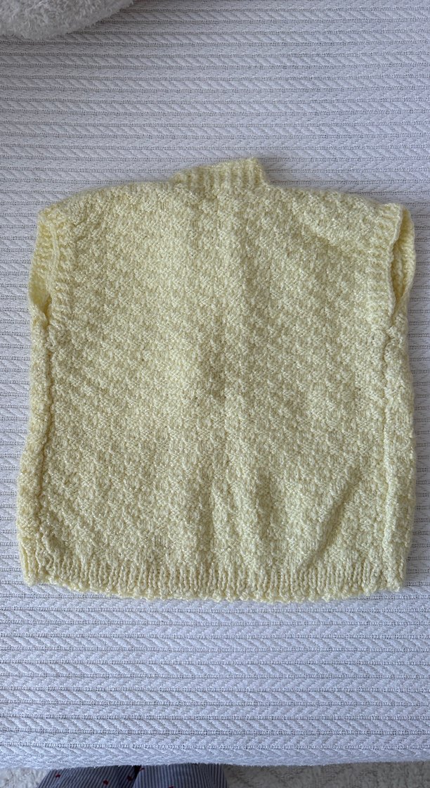 Kız Çocuk Sarı Triko Panço - Görsel 3