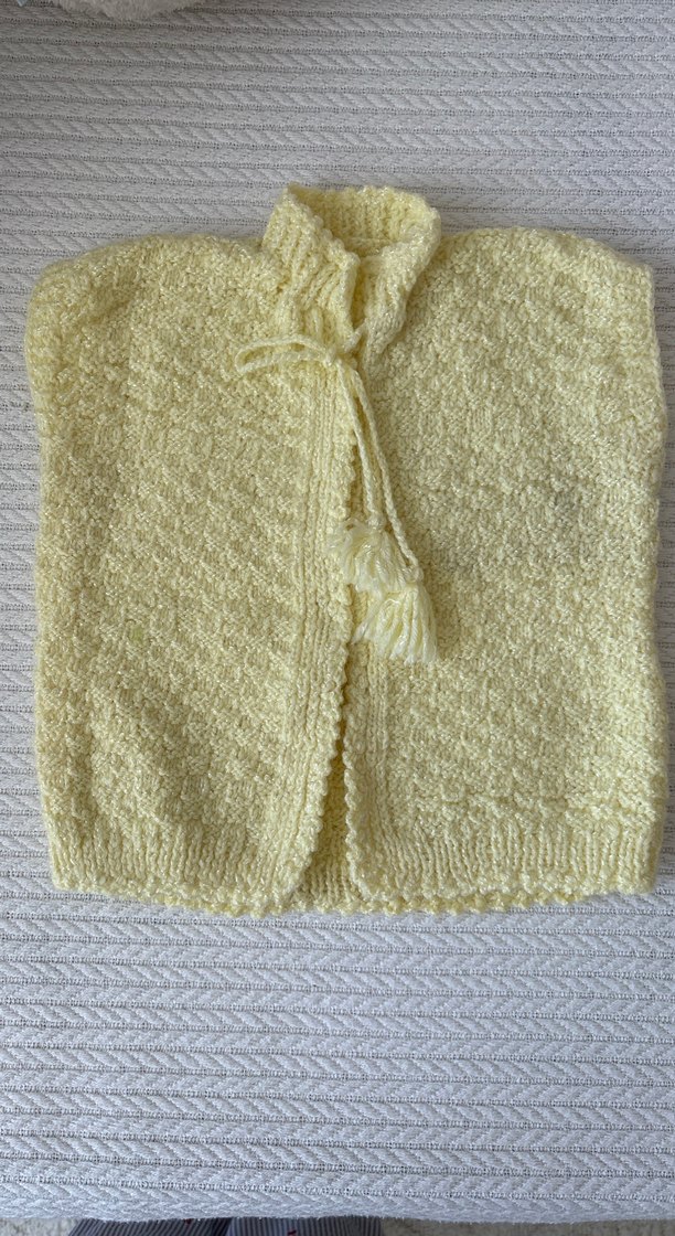 Kız Çocuk Sarı Triko Panço - Görsel 2