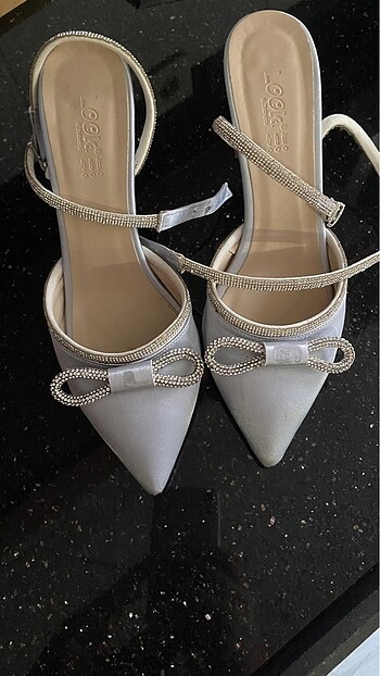 buz mavisi / gri stiletto
