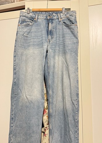 Buz mavisi bol pantolon - Görsel 2