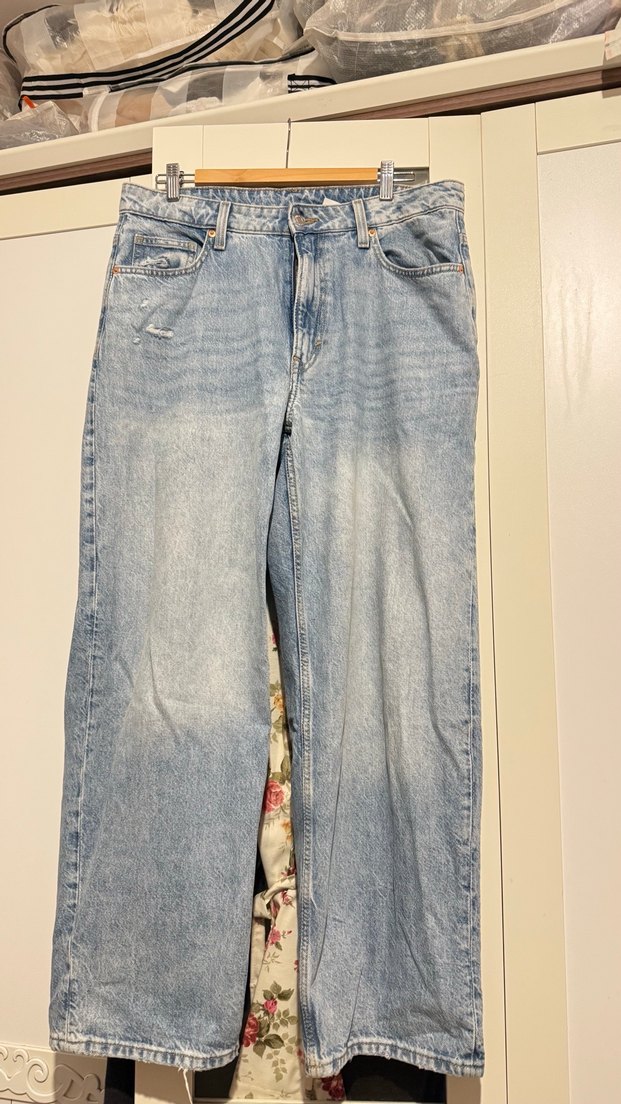 Buz mavisi bol pantolon - Görsel 2